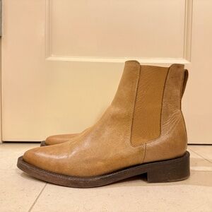 Rare Indie Designer Either/Or "Everyday Boot" Desert Tan Leather Chelsea sz. 9